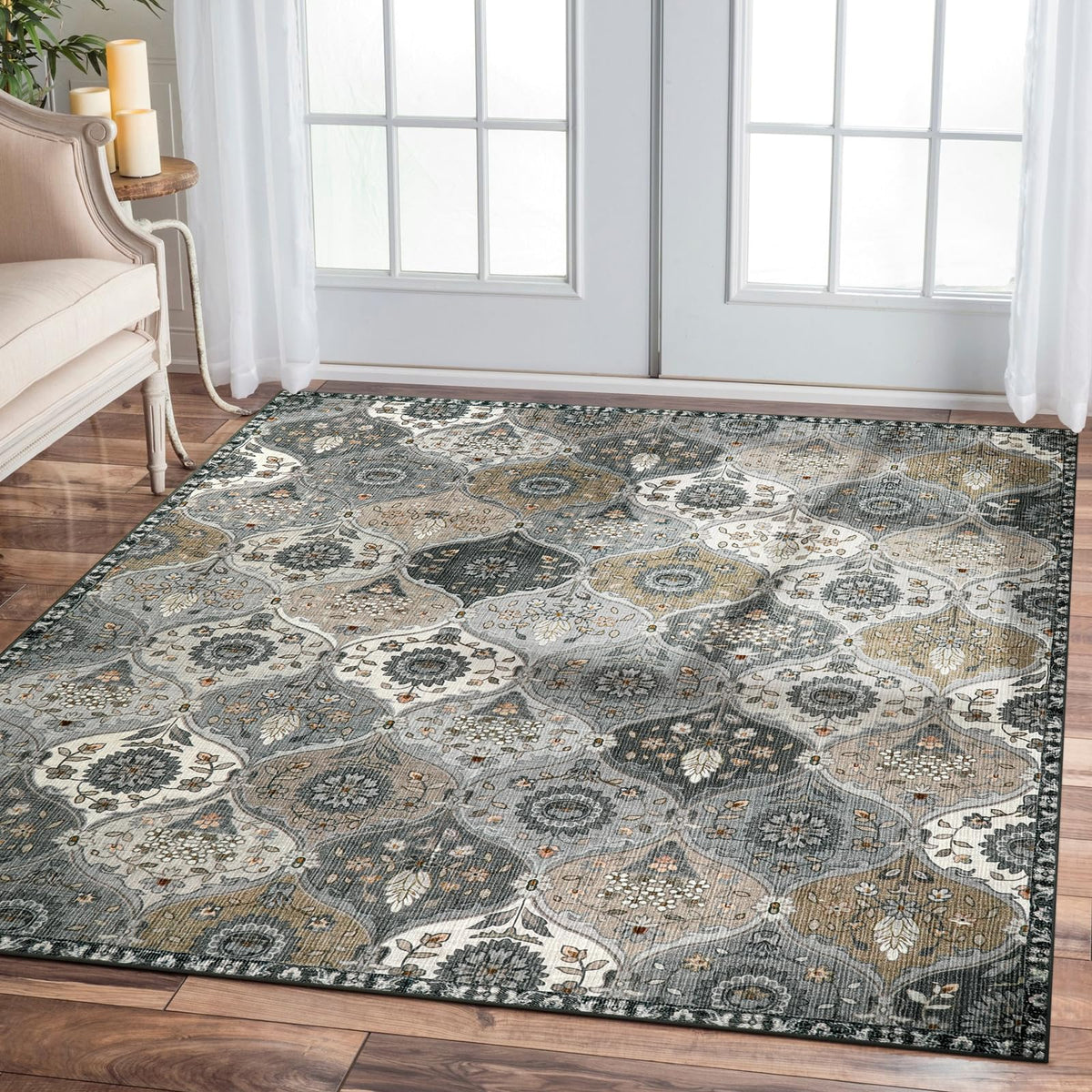 Lahome Washable Rugs for Entryway, 2x3 Kitchen Rugs Non Slip Washable