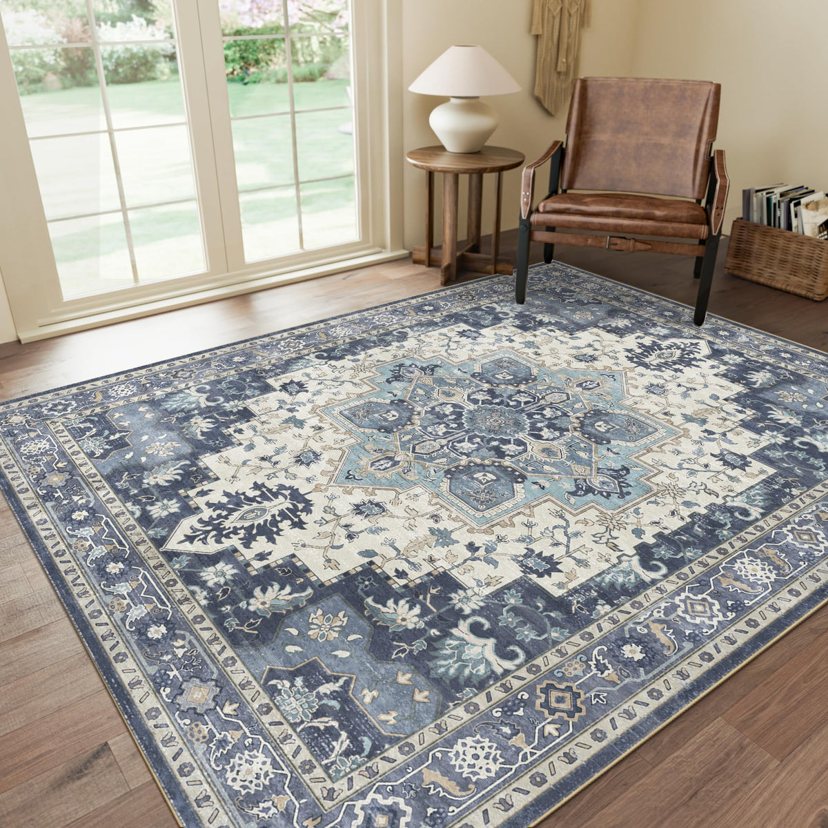 GENIMO 2x5 Washable Runner Rug Non Slip for Hallway, Light Taupe Brown
