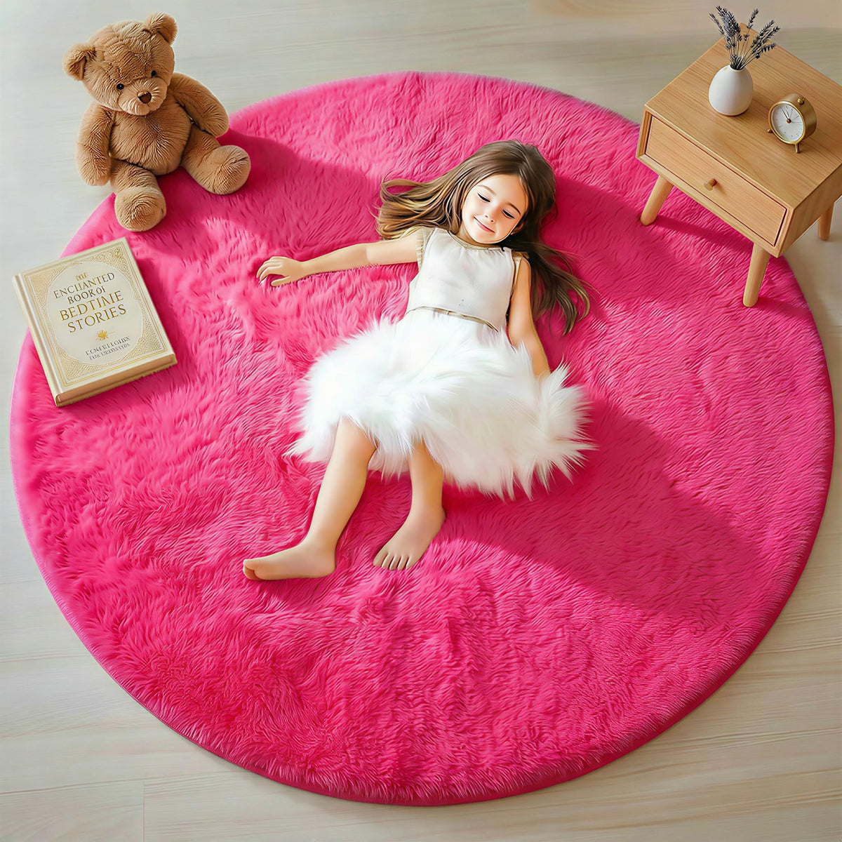 White Runner Rugs for Bedroom Living Room, Fluffy 2x6 Bedside Soft Area Rug