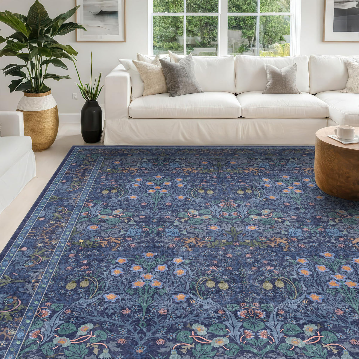 Washable Plum Purple Runner Rug 2x6 - Boho Rug Runner for Bathroom, Kitchen, Indoor Entryway, Low Pile Violet Carpet for Bedroom Bedside, Laundry Room, Hallway Mats for Floor, Stain Resistant