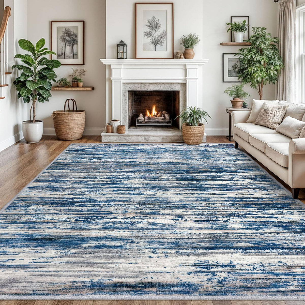 SIILOOM 3x5 Washable Area Rug Non Slip Door Mat Indoor for Entryway Bedside