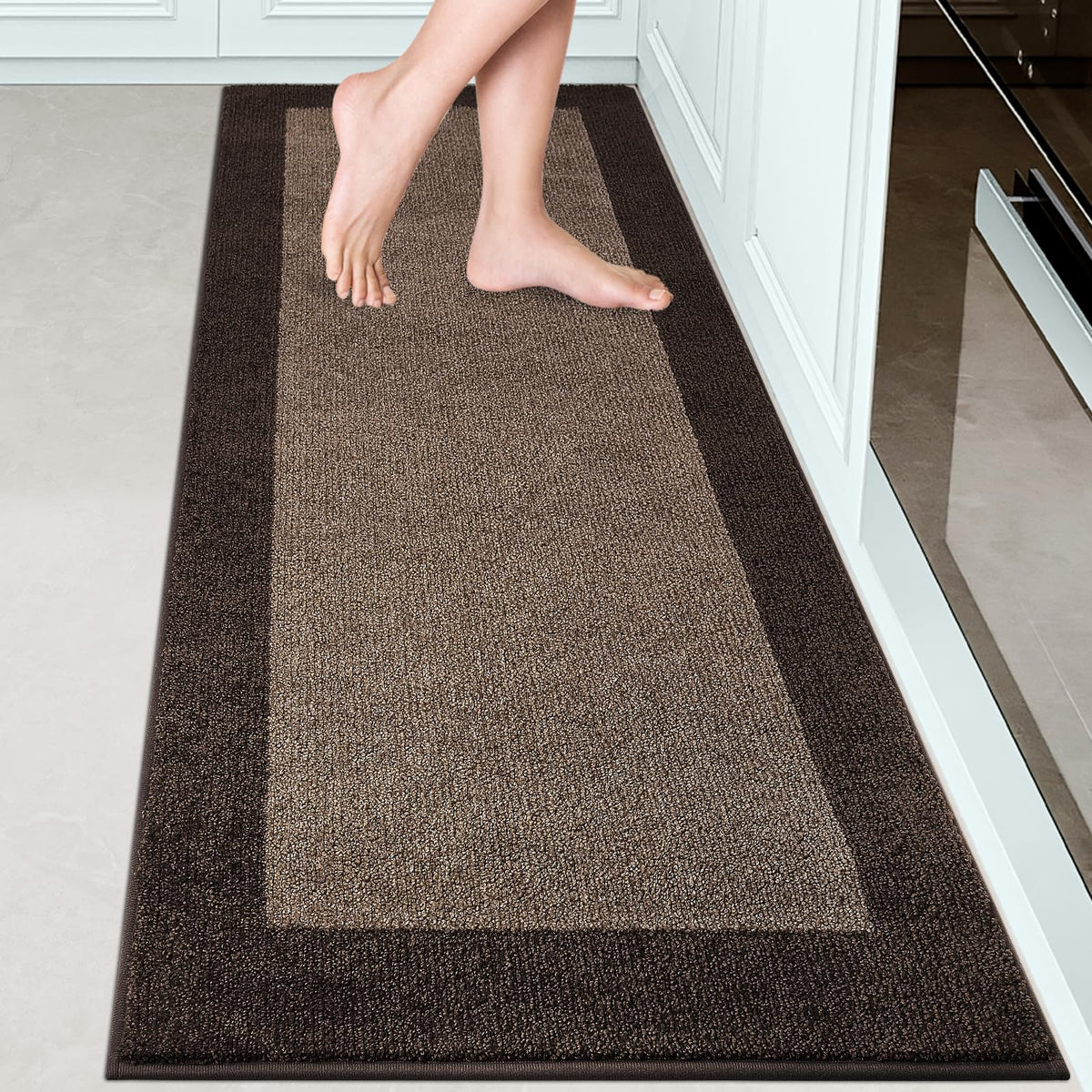 Runner Rug 32" x 72", Kitchen Rug for Hallway, Door, Roll Packing