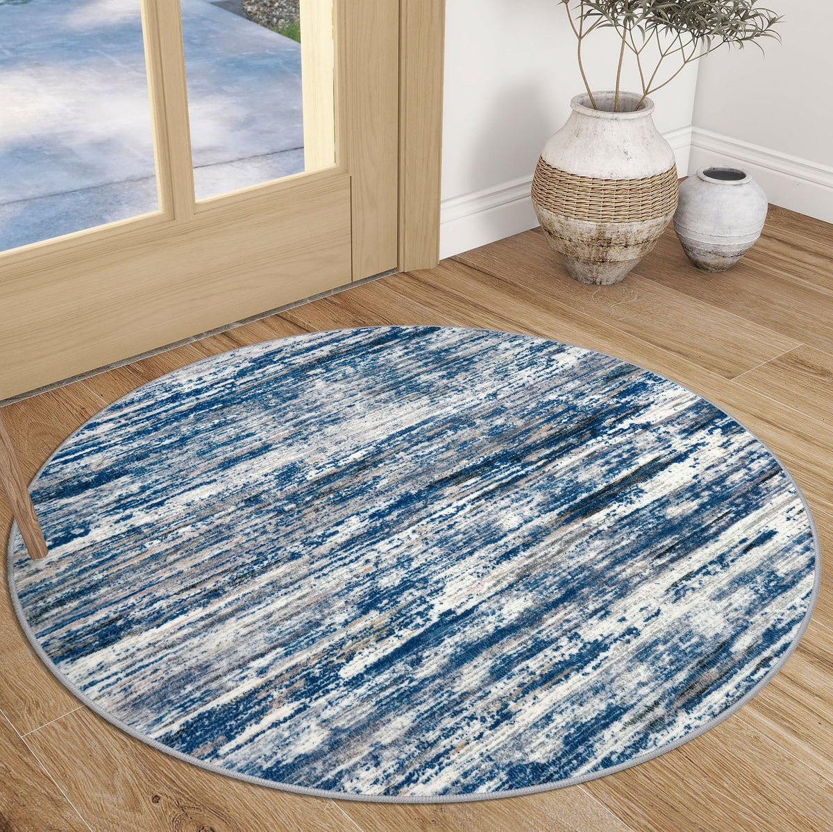 SIILOOM 3x5 Washable Area Rug Non Slip Door Mat Indoor for Entryway Bedside