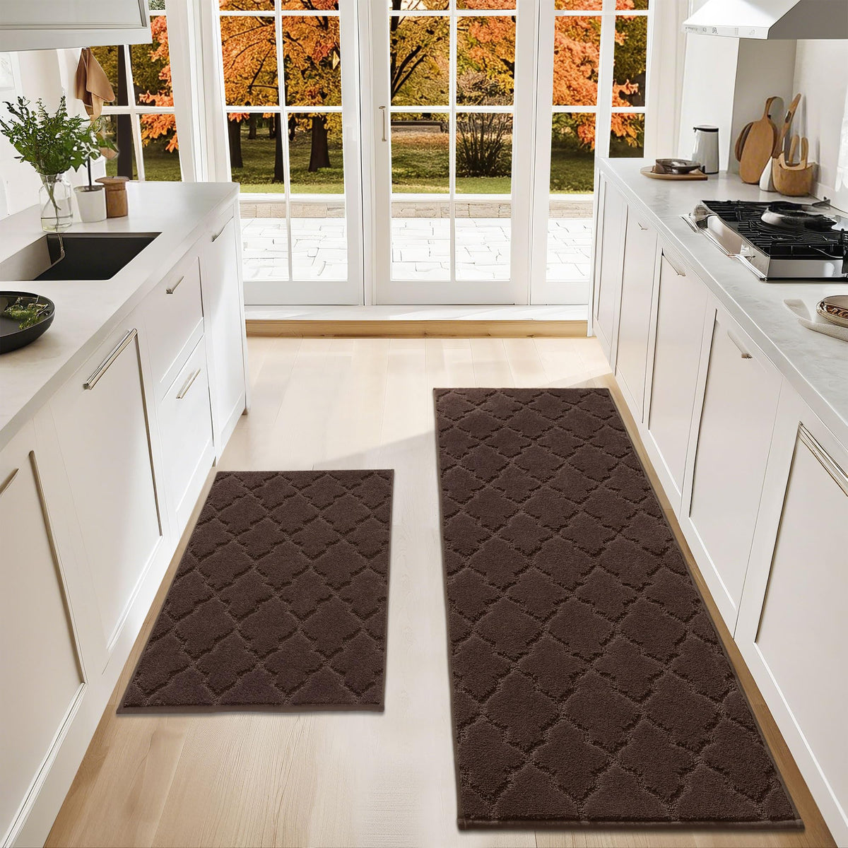 COSY HOMEER Soft Kitchen Floor Mats and Rugs Non Slip 20"x59",Dark Grey