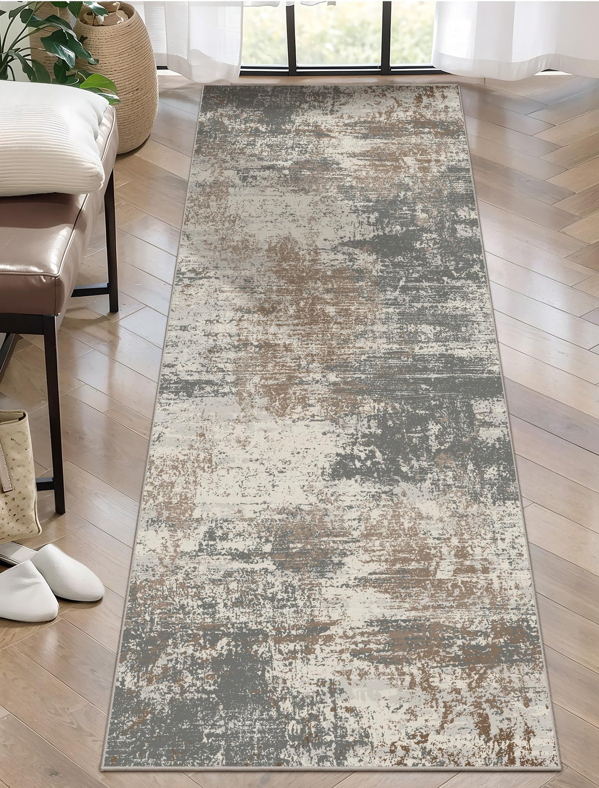 Ciicool Washable Area Rug 2x3 Entryway Rug, Modern Abstract Entry Mat Navy