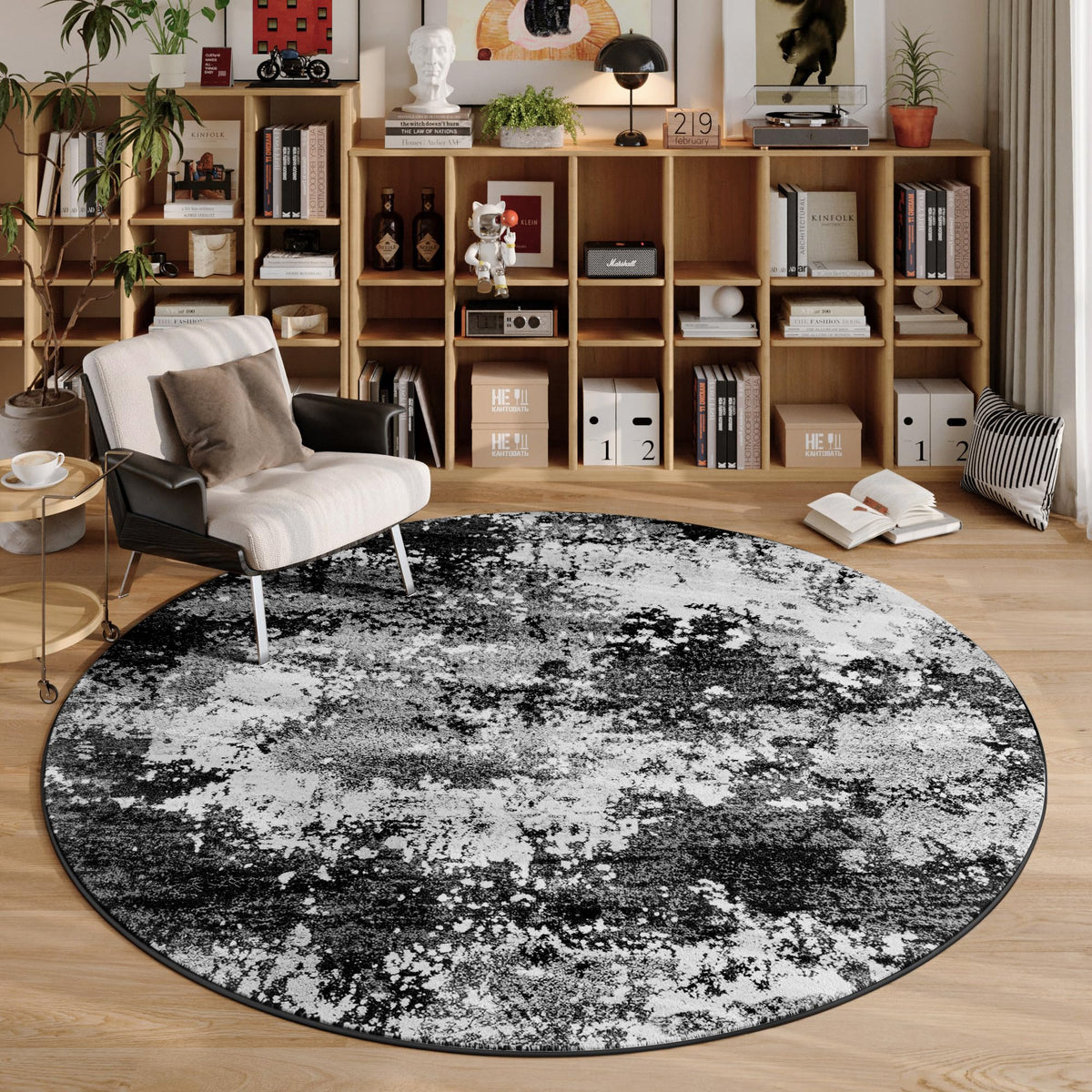 Entryway Rug 2x3 Grey Door Mat Indoor Entrance 24x36, Washable Small Throw Rugs for Kitchen Floor, Entry, Front Door, Bedroom Bedside, Non-Slip Low Pile Stain & Fade Resistant, Abstract Gray
