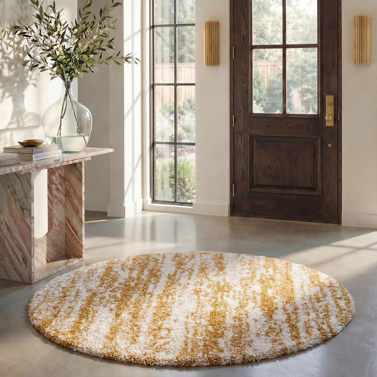 SAFAVIEH Hudson Shag Accent Rug 2x3, Ivory & Beige SGH206B