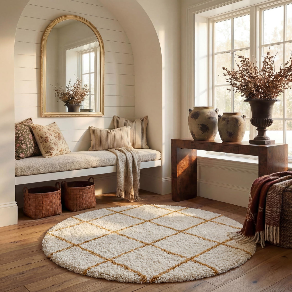 SAFAVIEH Hudson Shag Accent Rug 2'x3', Soft Distressed Grey & Ivory SGH281K