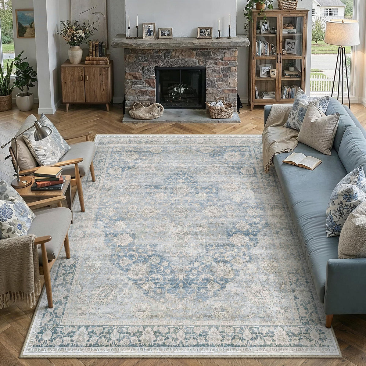 2x3 Beige Neutral Area Rug
