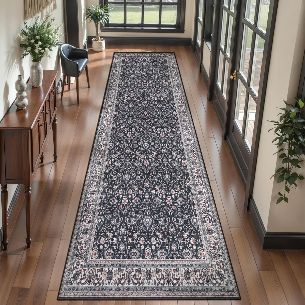 Ciicool Washable 3x5 Area Rug,Boho Non-Slip Indoor Mat for Entryway Kitchen