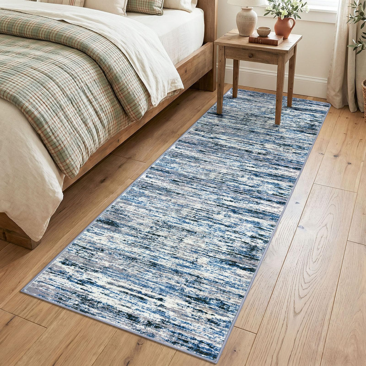 Lansny Abstract 2x3 Area Rug Small Washable Entryway Rug Non Slip Door Mat