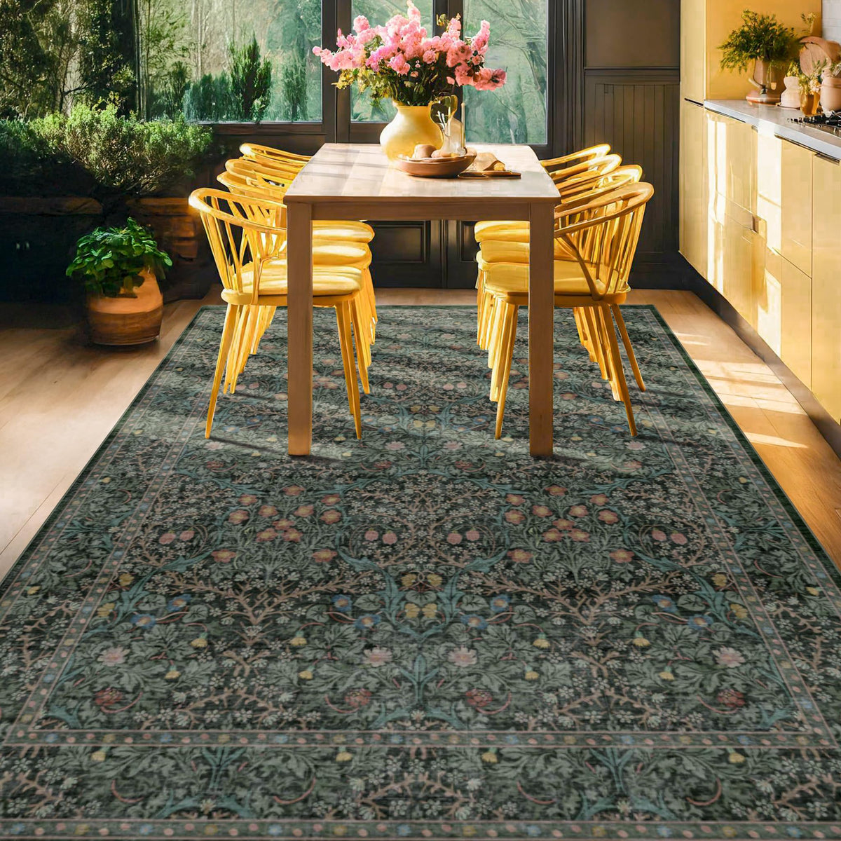 Washable Plum Purple Runner Rug 2x6 - Boho Rug Runner for Bathroom, Kitchen, Indoor Entryway, Low Pile Violet Carpet for Bedroom Bedside, Laundry Room, Hallway Mats for Floor, Stain Resistant