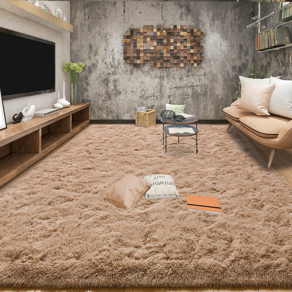 Tepook Black Soft Runner Rugs for Bedroom 2x6 ft with Rubber Backing