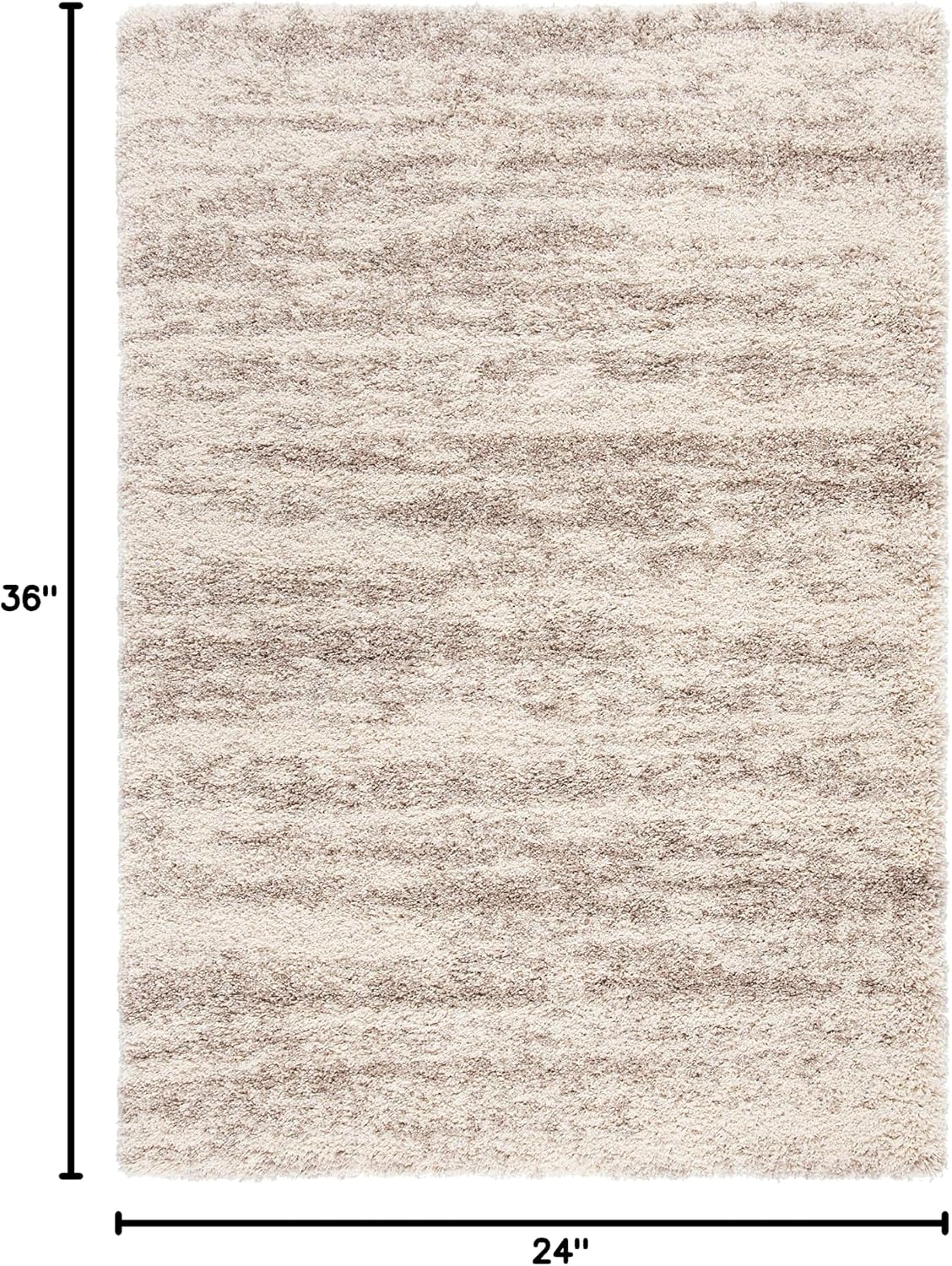 SAFAVIEH Hudson Shag Accent Rug 2x3, Ivory & Beige SGH206B