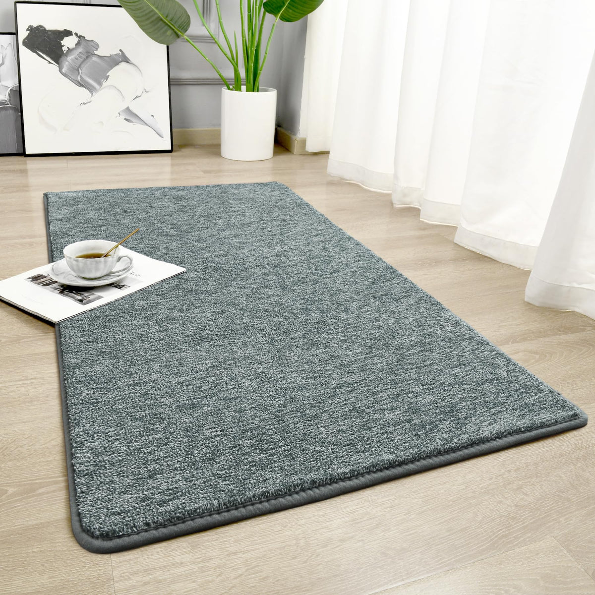 Chicrug Memory Foam 2x6 Runner Rugs for Hallway Entryway Bedroom
