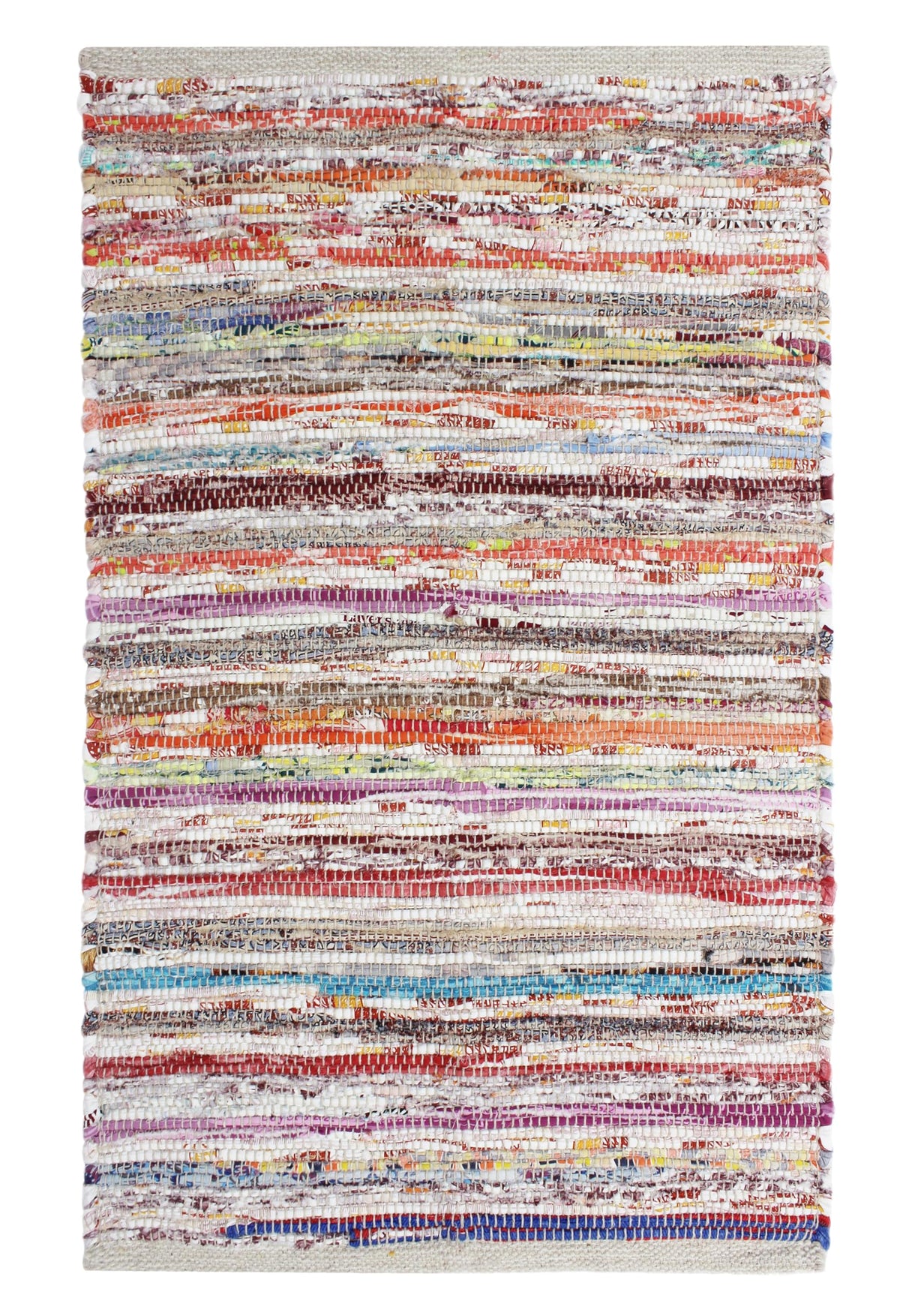 COTTON CRAFT Woven Area Rug - 2 Pack Entryway Mat with Fringe - Tan Natural