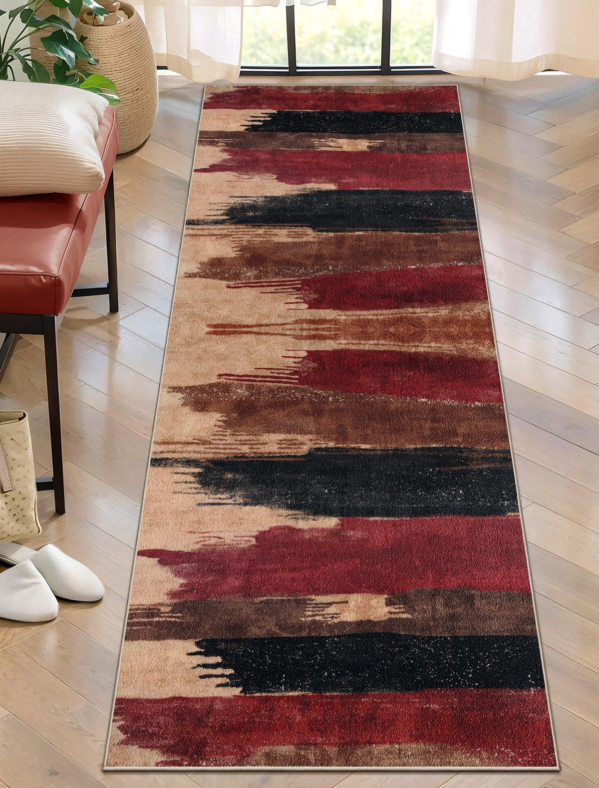 Ciicool Washable Area Rug 2x3 Entryway Rug, Modern Abstract Entry Mat Navy