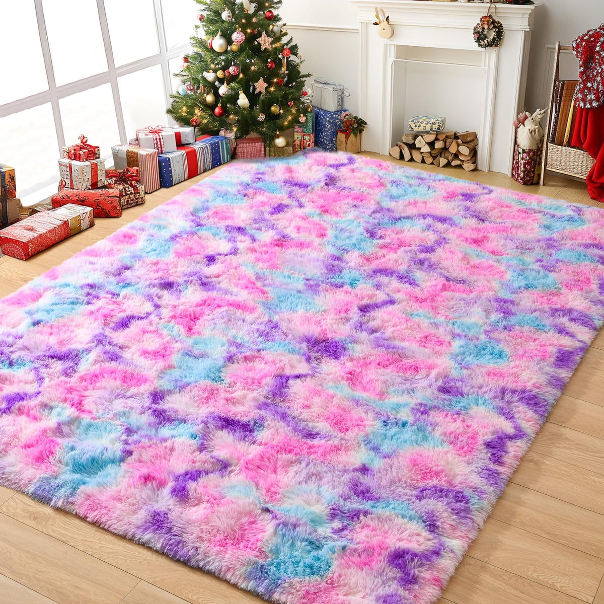 Tepook Black Soft Runner Rugs for Bedroom 2x6 ft with Rubber Backing