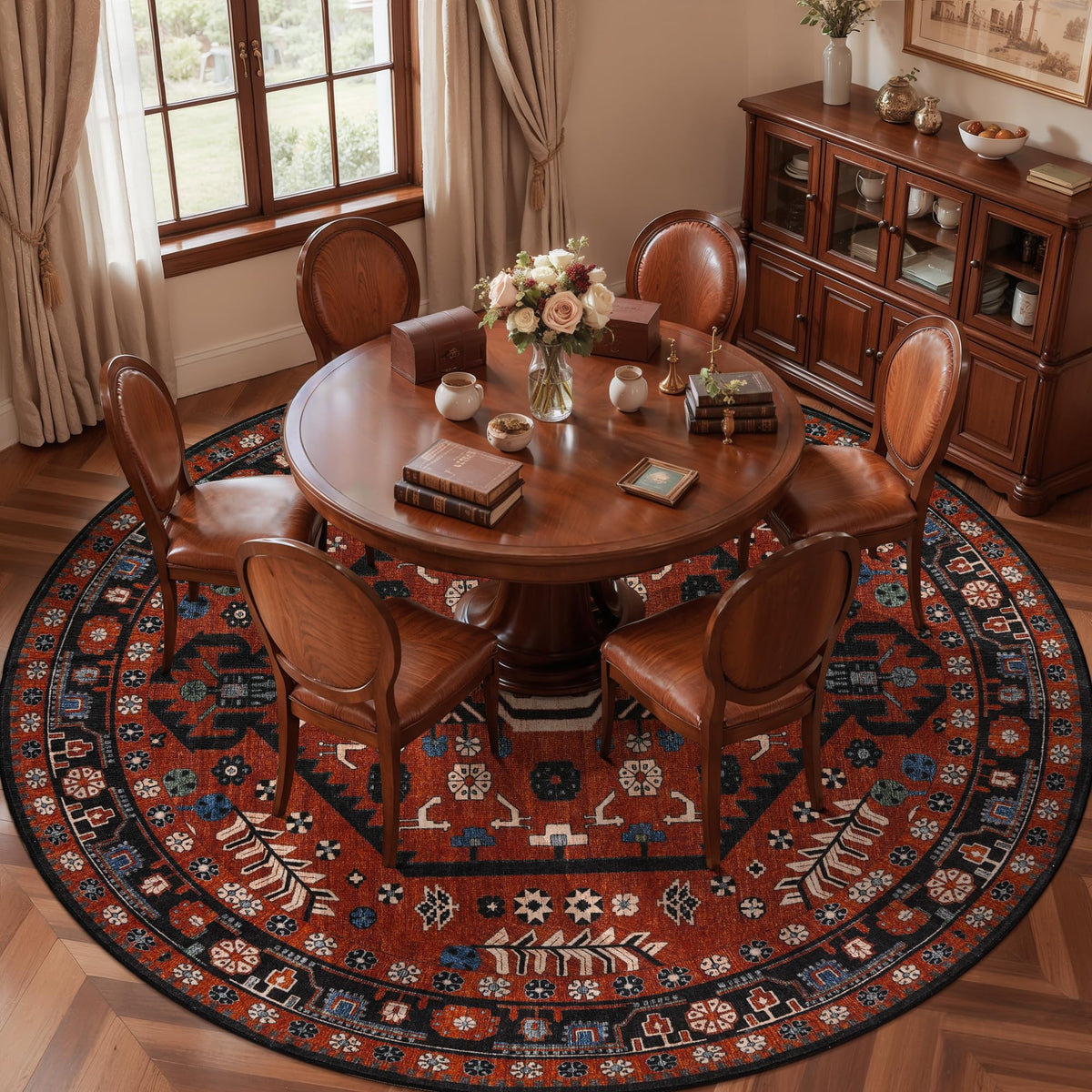 Ciicool Washable 3x5 Area Rug,Boho Non-Slip Indoor Mat for Entryway Kitchen