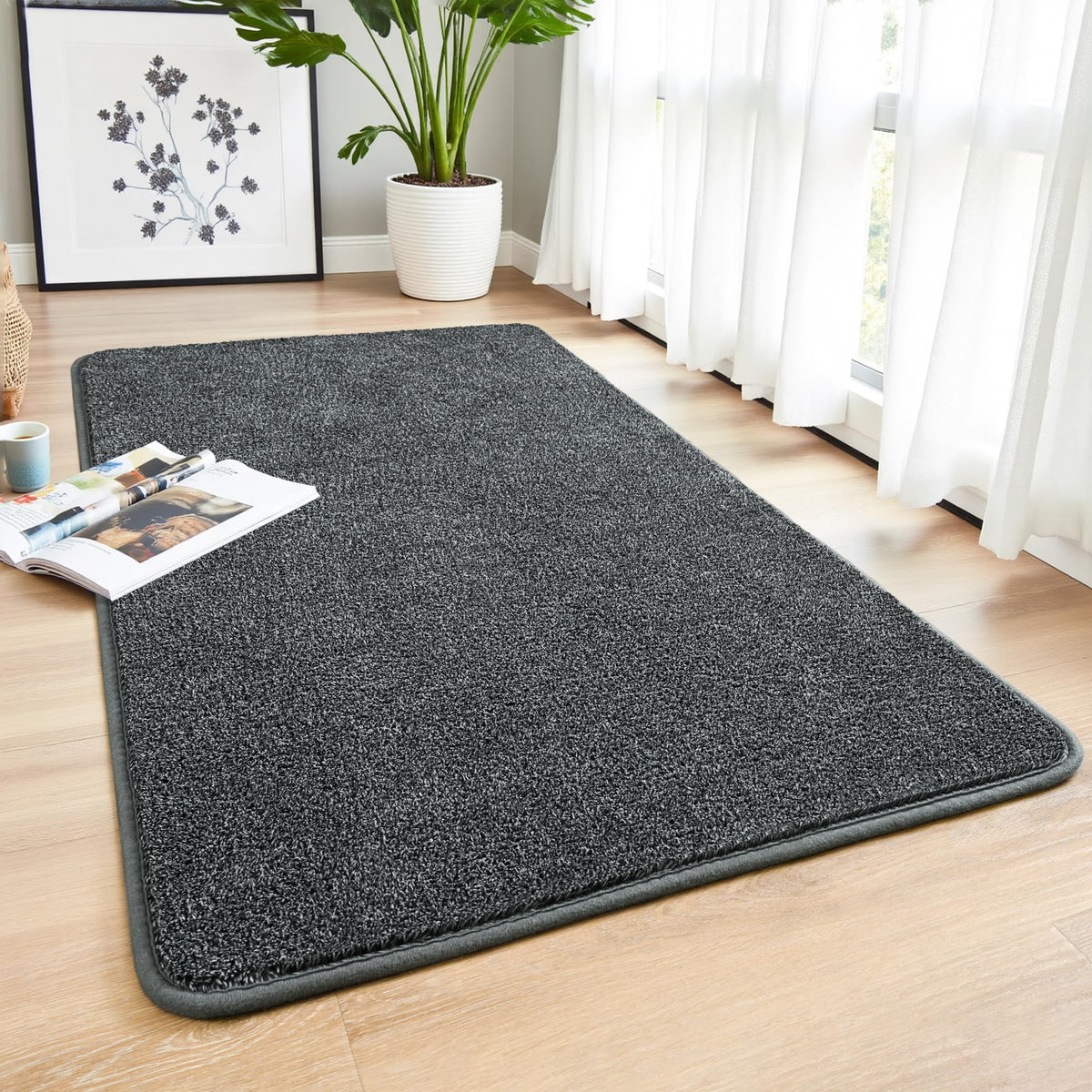 Chicrug Memory Foam 2x6 Runner Rugs for Hallway Entryway Bedroom