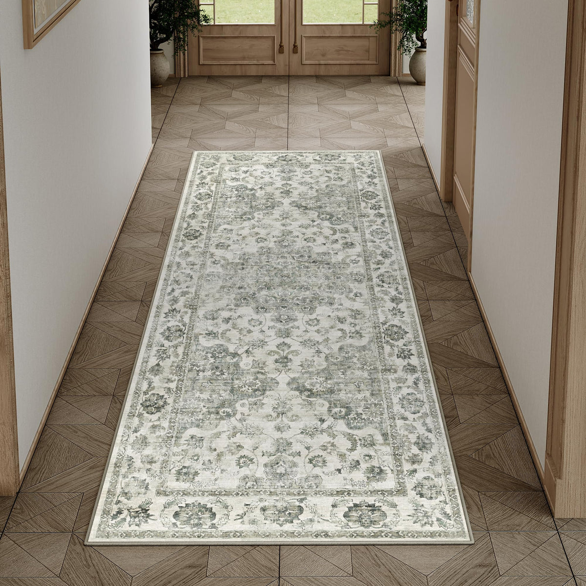 2x3 Beige Neutral Area Rug