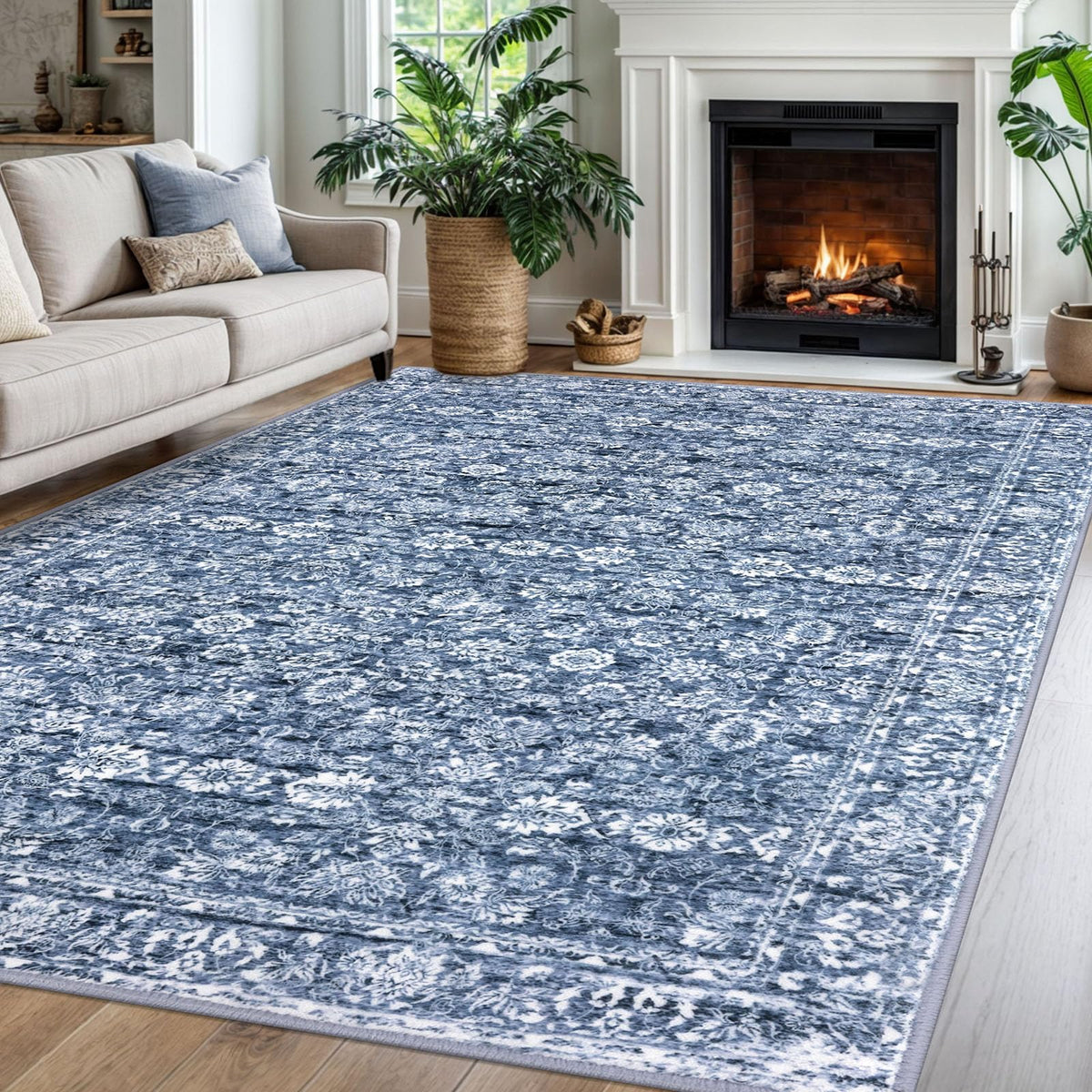 SIILOOM 2x3 Small Washable Area Rug Entryway Door Mat Indoor Kitchen Runner
