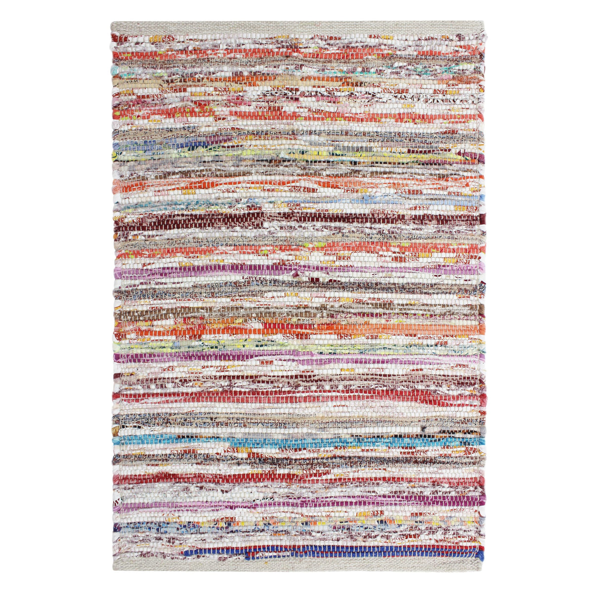COTTON CRAFT Woven Area Rug - 2 Pack Entryway Mat with Fringe - Tan Natural
