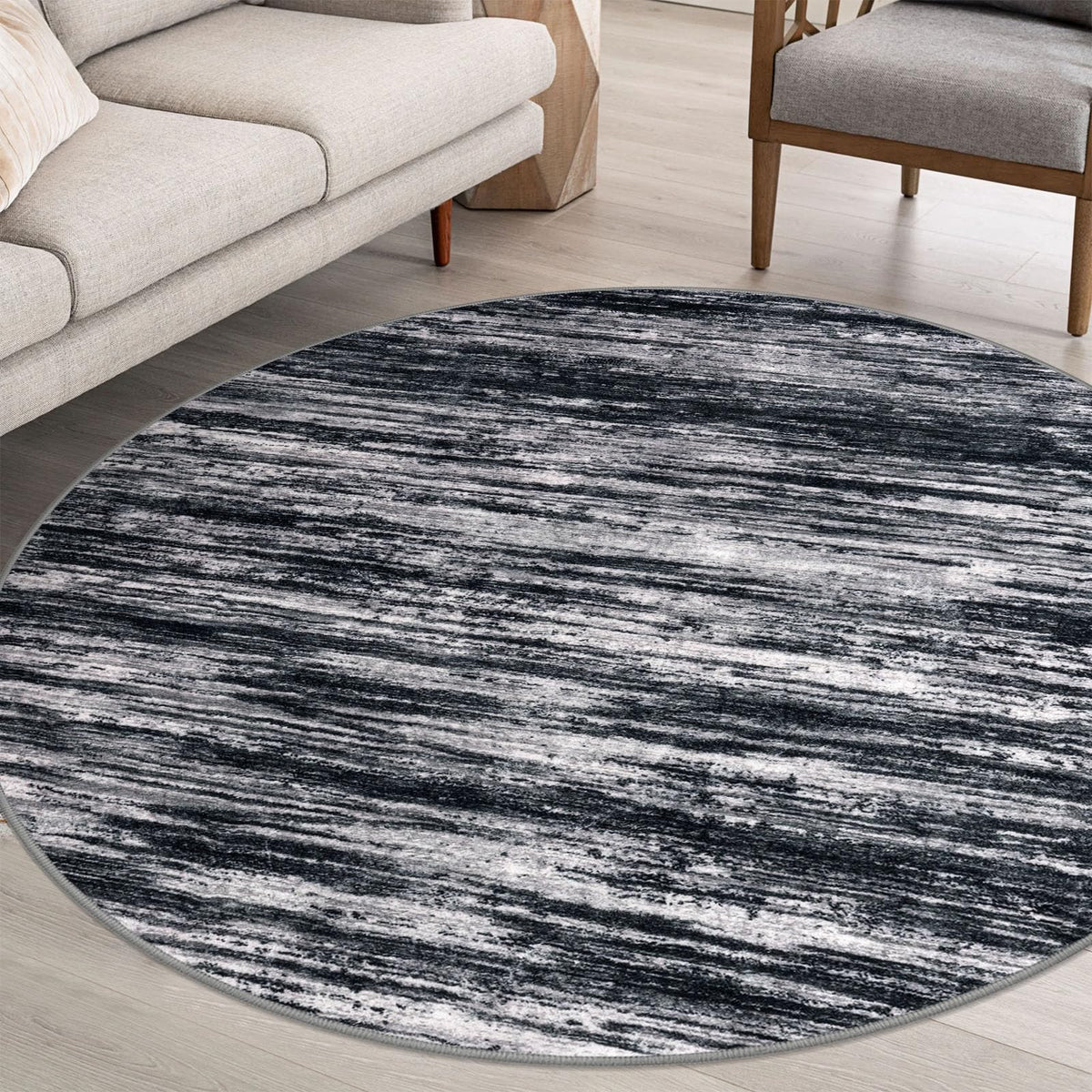 SIILOOM 3x5 Washable Area Rug Non Slip Door Mat Indoor for Entryway Bedside
