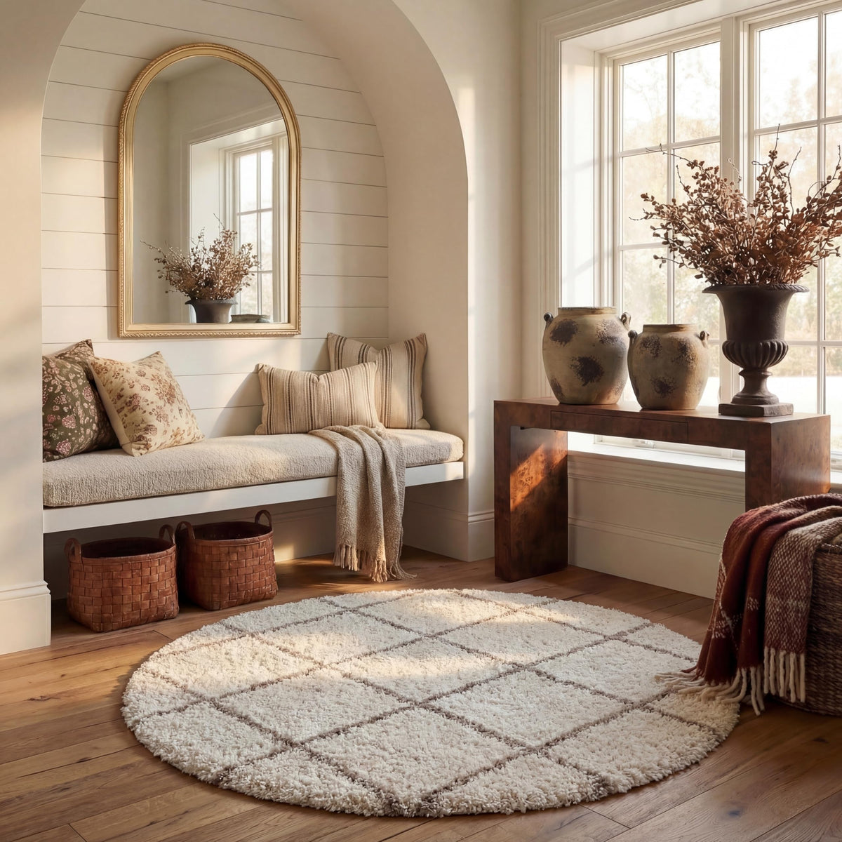 SAFAVIEH Hudson Shag Accent Rug 2'x3', Soft Distressed Grey & Ivory SGH281K
