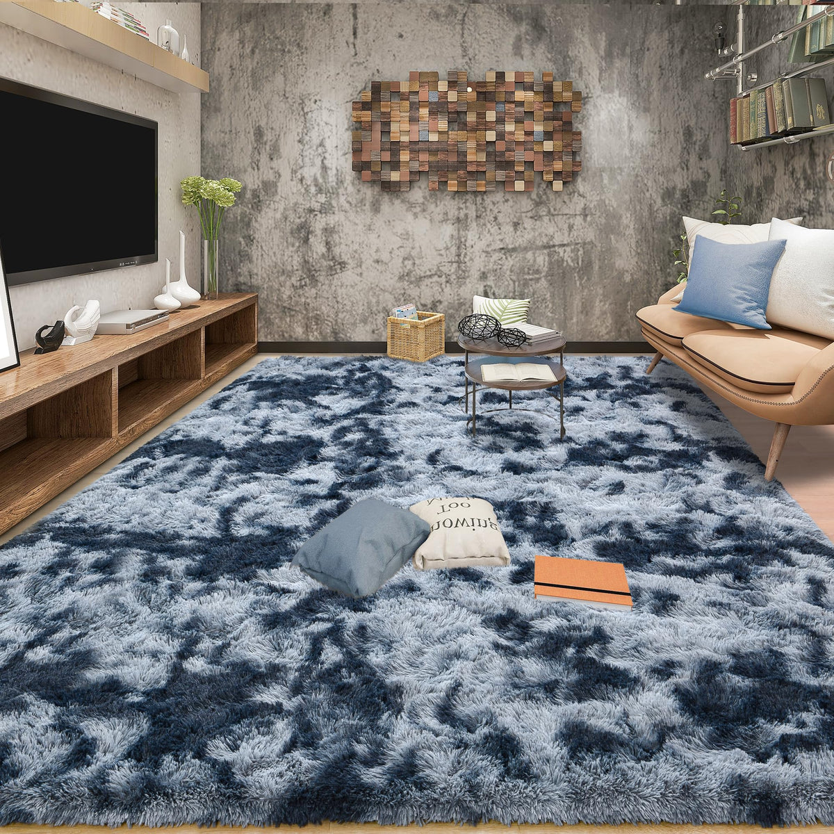 Tepook Black Soft Runner Rugs for Bedroom 2x6 ft with Rubber Backing