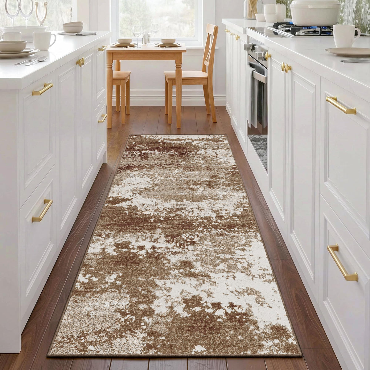 Entryway Rug 2x3 Grey Door Mat Indoor Entrance 24x36, Washable Small Throw Rugs for Kitchen Floor, Entry, Front Door, Bedroom Bedside, Non-Slip Low Pile Stain & Fade Resistant, Abstract Gray