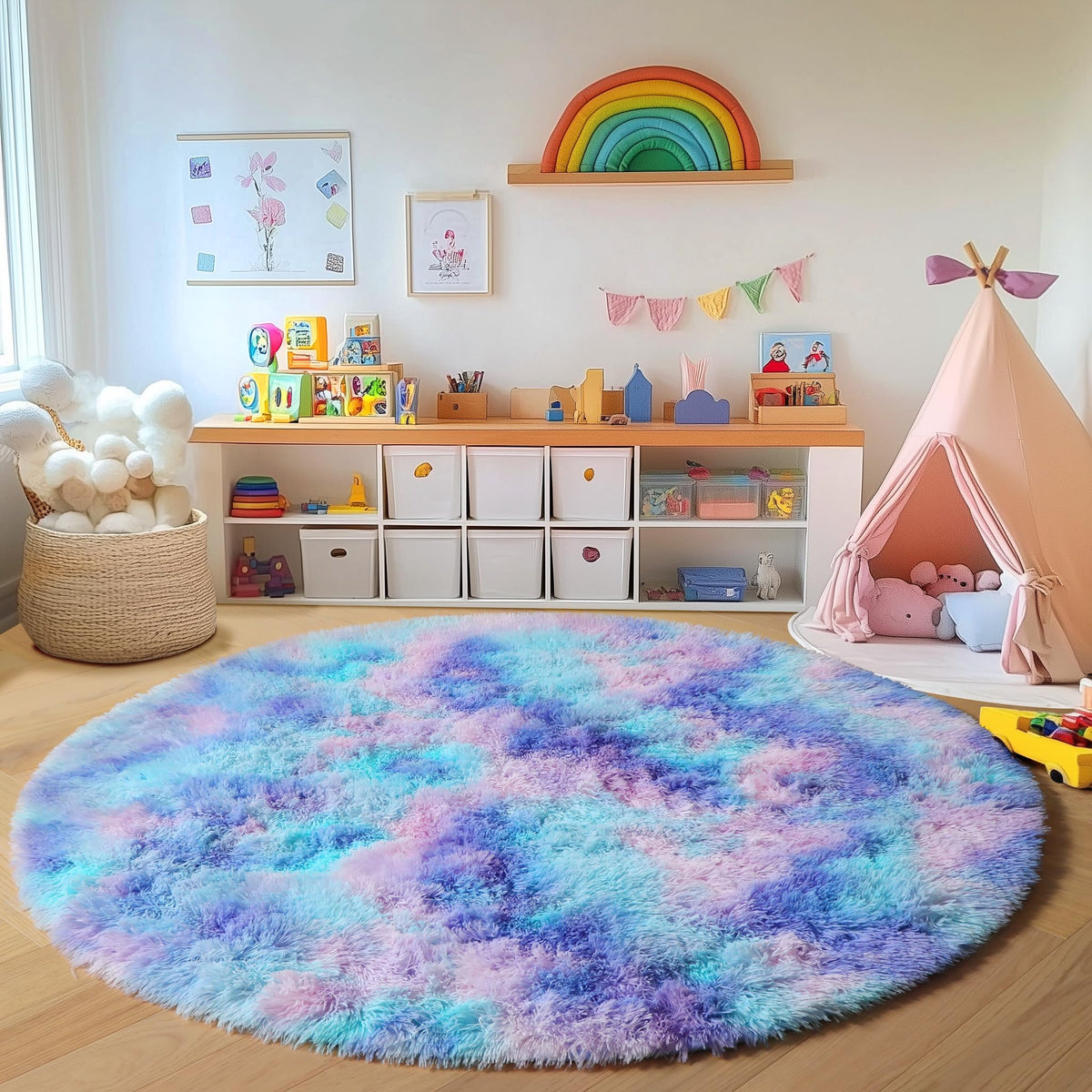White Runner Rugs for Bedroom Living Room, Fluffy 2x6 Bedside Soft Area Rug