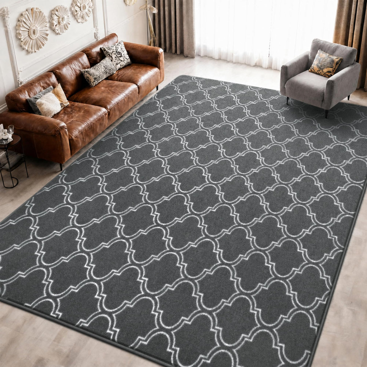 Keeko 2x4 Area Rugs for Living Room,Soft Washable Memory Foam Bedroom Rug
