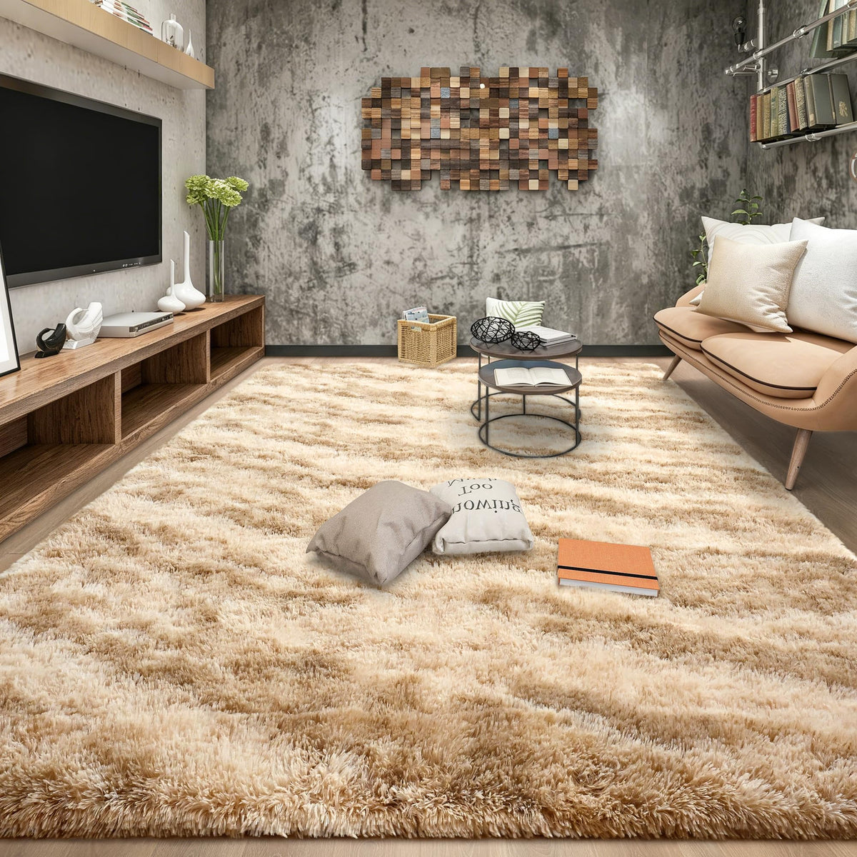 Tepook Black Soft Runner Rugs for Bedroom 2x6 ft with Rubber Backing