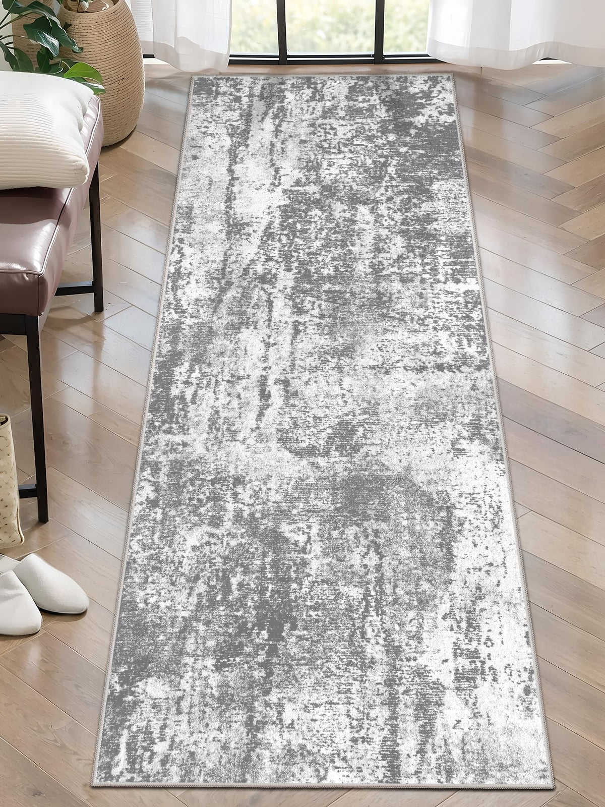 Ciicool Washable Area Rug 2x3 Entryway Rug, Modern Abstract Entry Mat Navy