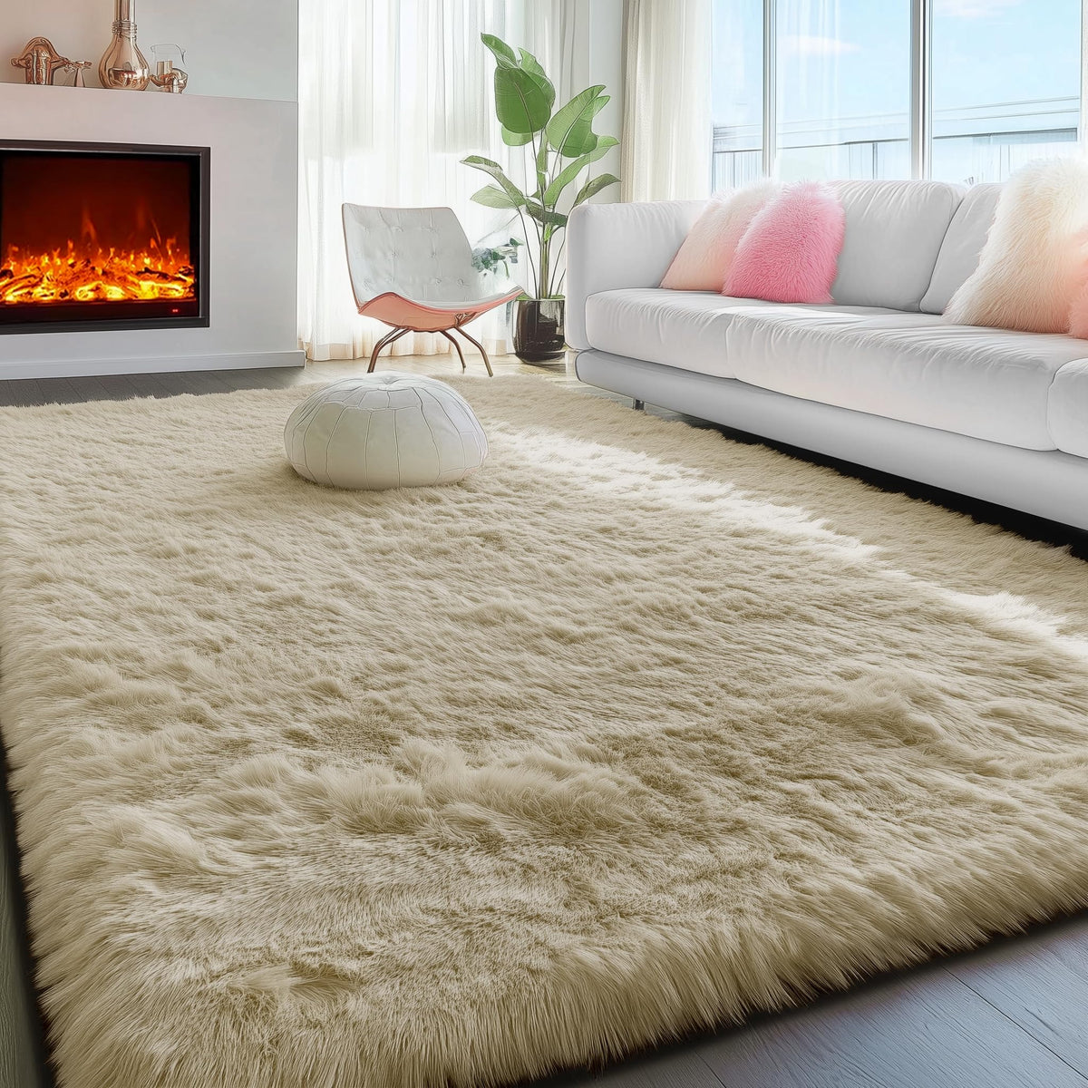 Super Soft Runner Rugs For Hallway 2x6 Ft,Grey Rug Home Decor Aesthetic