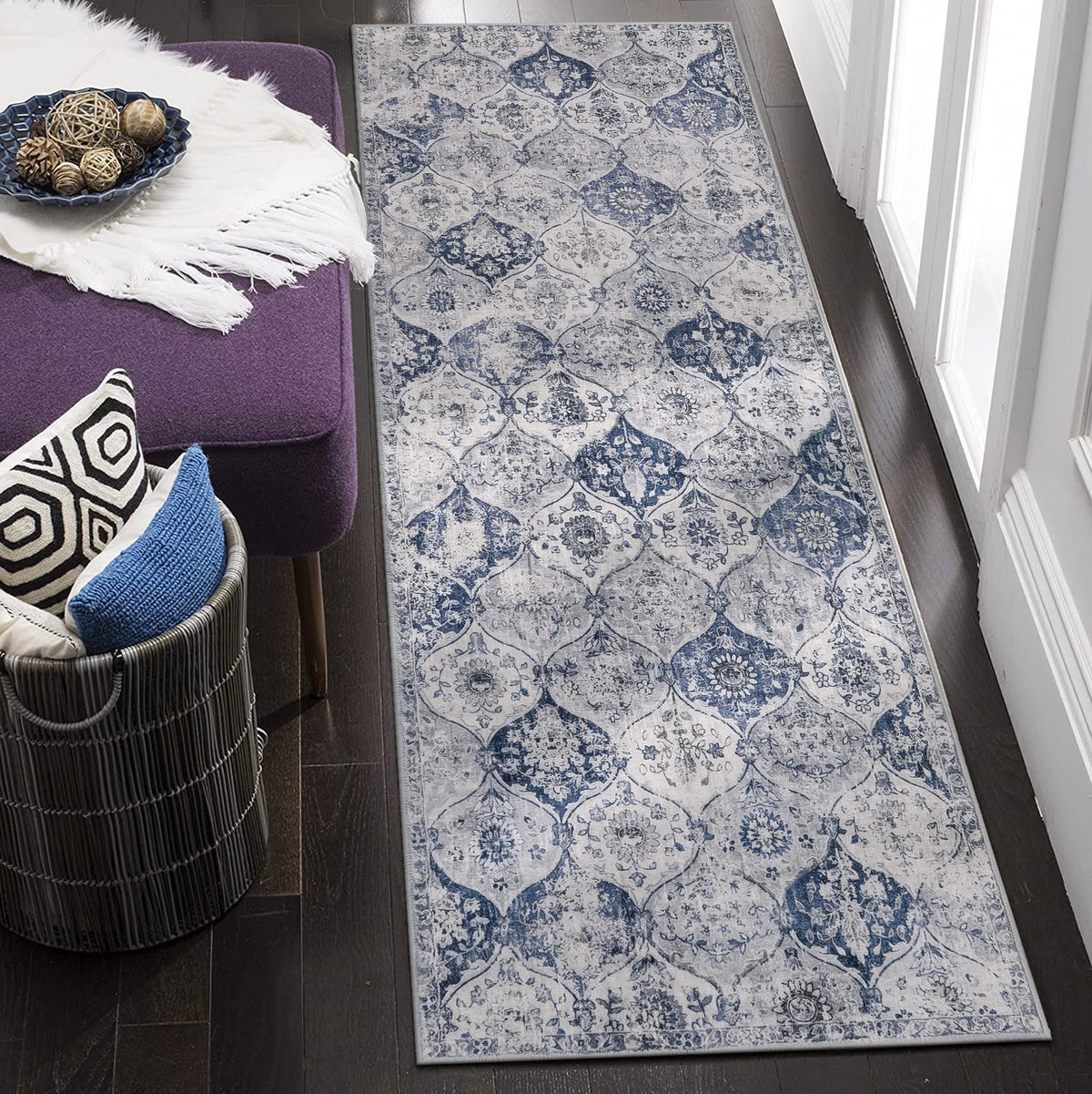 Lahome Washable Rugs for Entryway, 2x3 Kitchen Rugs Non Slip Washable