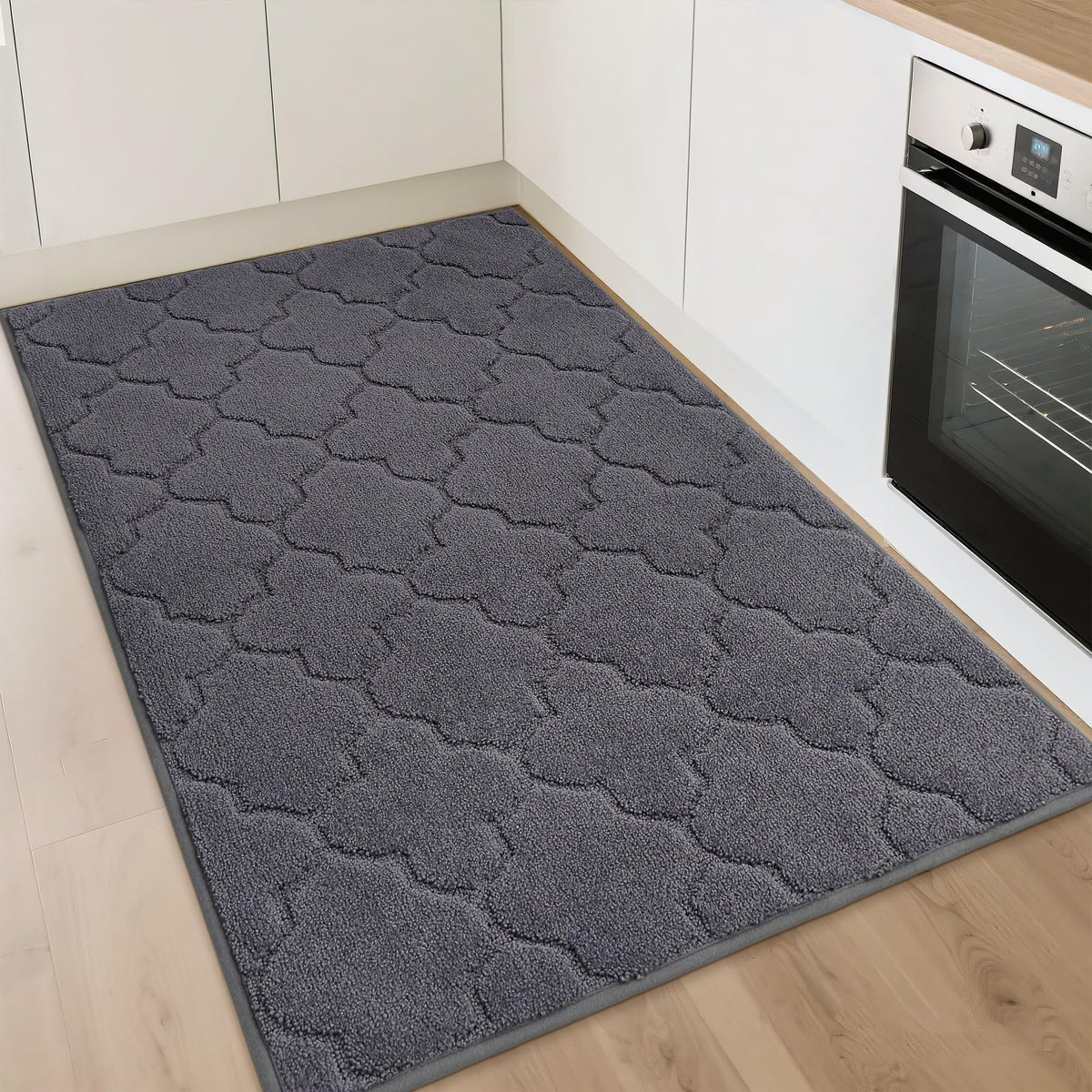 COSY HOMEER Soft Kitchen Floor Mats and Rugs Non Slip 20"x59",Dark Grey