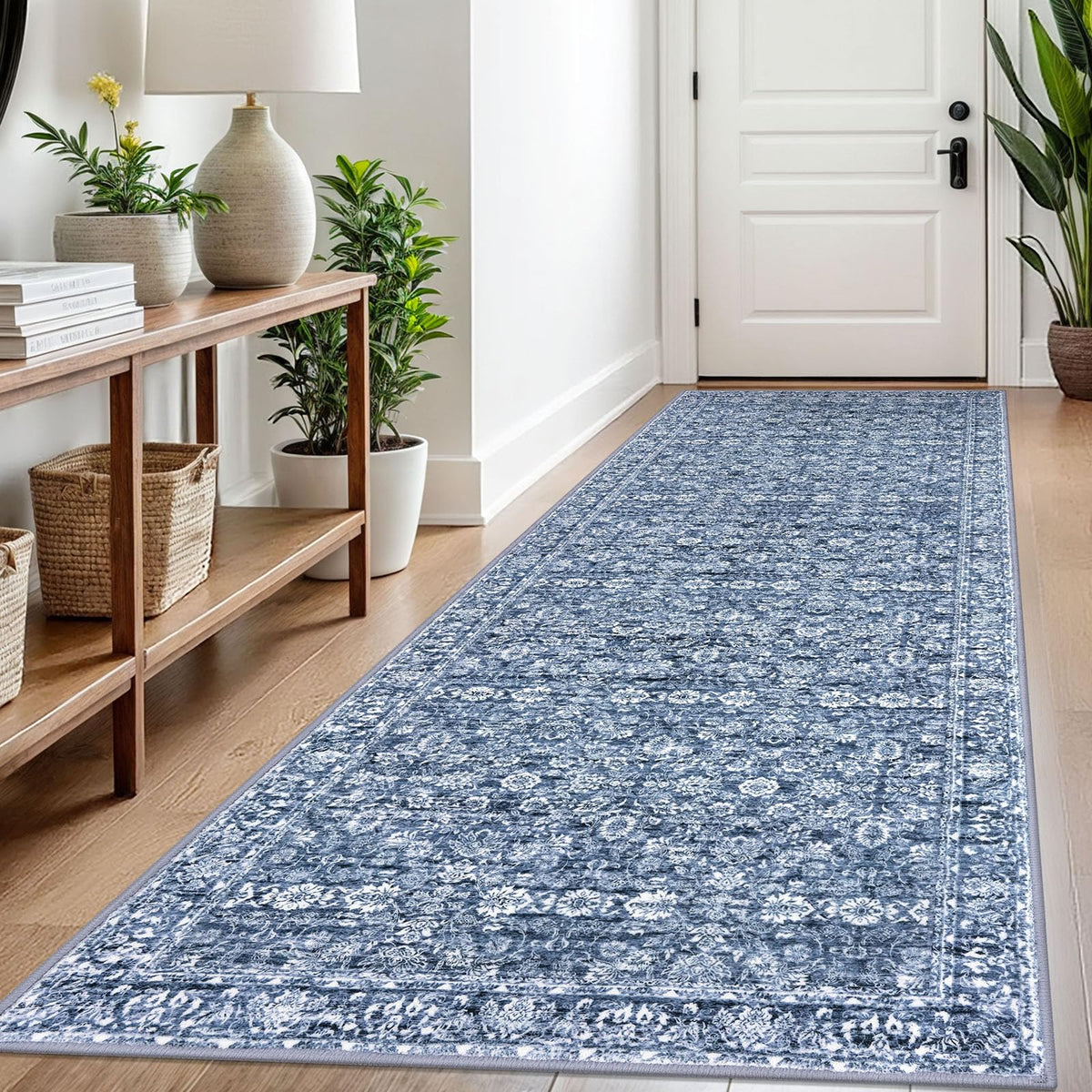SIILOOM 2x3 Small Washable Area Rug Entryway Door Mat Indoor Kitchen Runner
