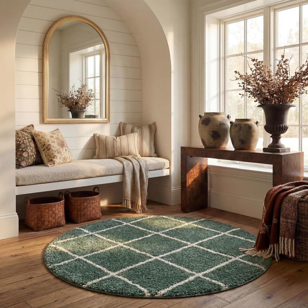 SAFAVIEH Hudson Shag Accent Rug 2'x3', Soft Distressed Grey & Ivory SGH281K