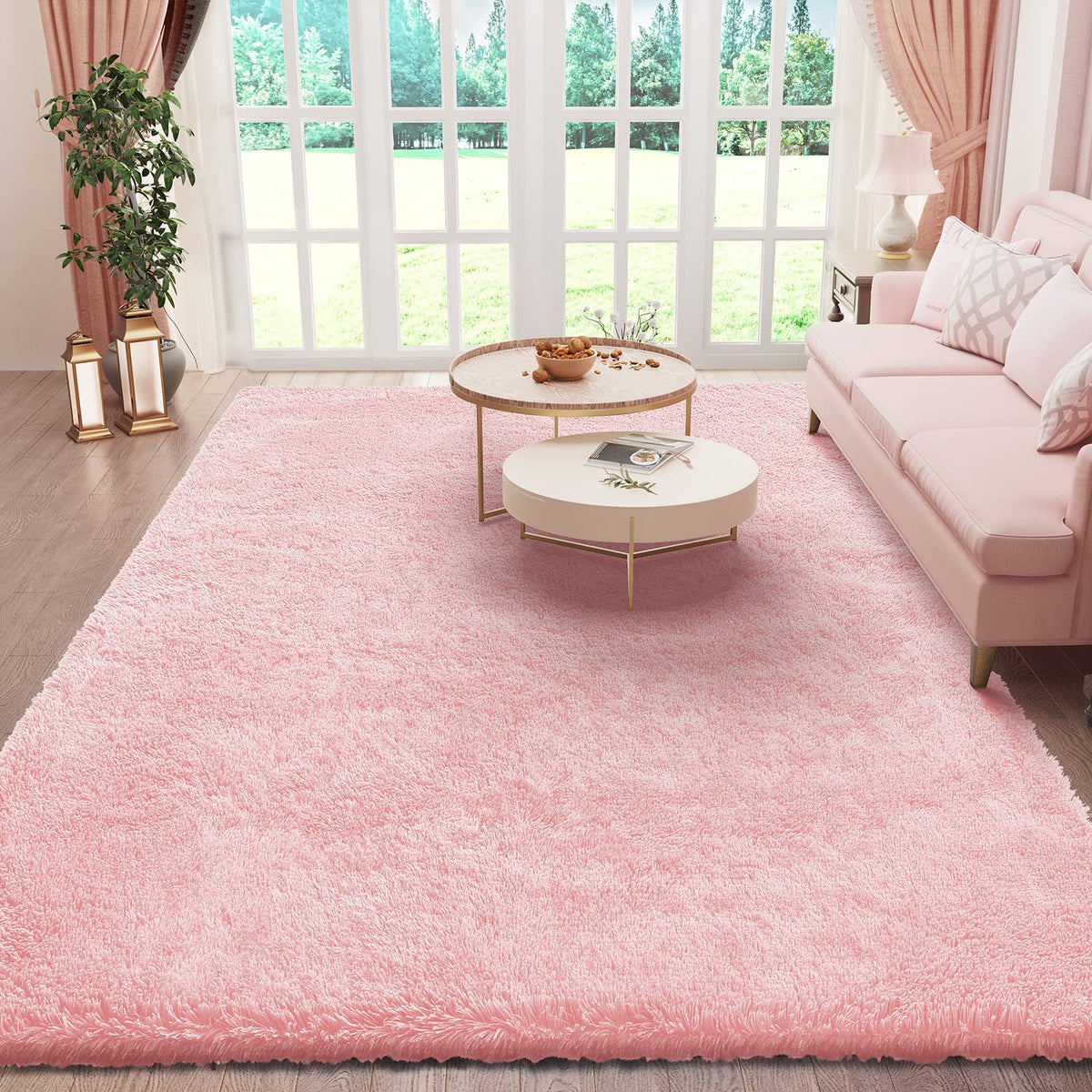 Ophanie Small Rug Upgrade Non Slip Throw Bedside Area Rugs, Fluffy Soft Grey Mini Bedroom Carpet, Affordable Door Entryway Indoor Inside Front Entrance Dog 2x3 Mat, Home Decor Aesthetic, Nursery