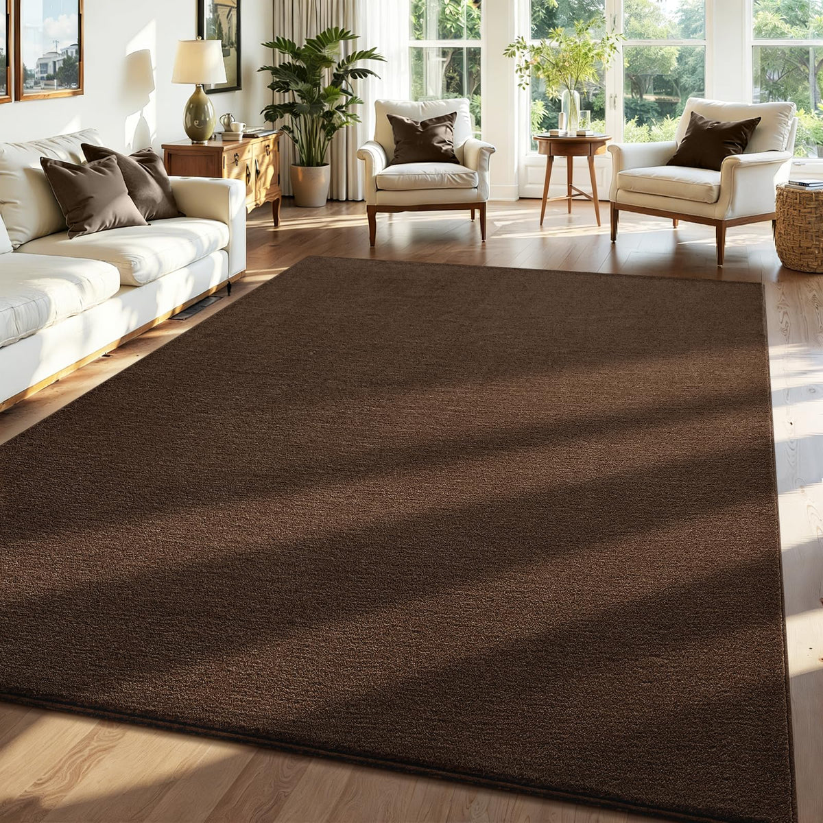 ISEAU 2x6 Soft Runner Rug for Hallway, Washable and Non-Slip, Black