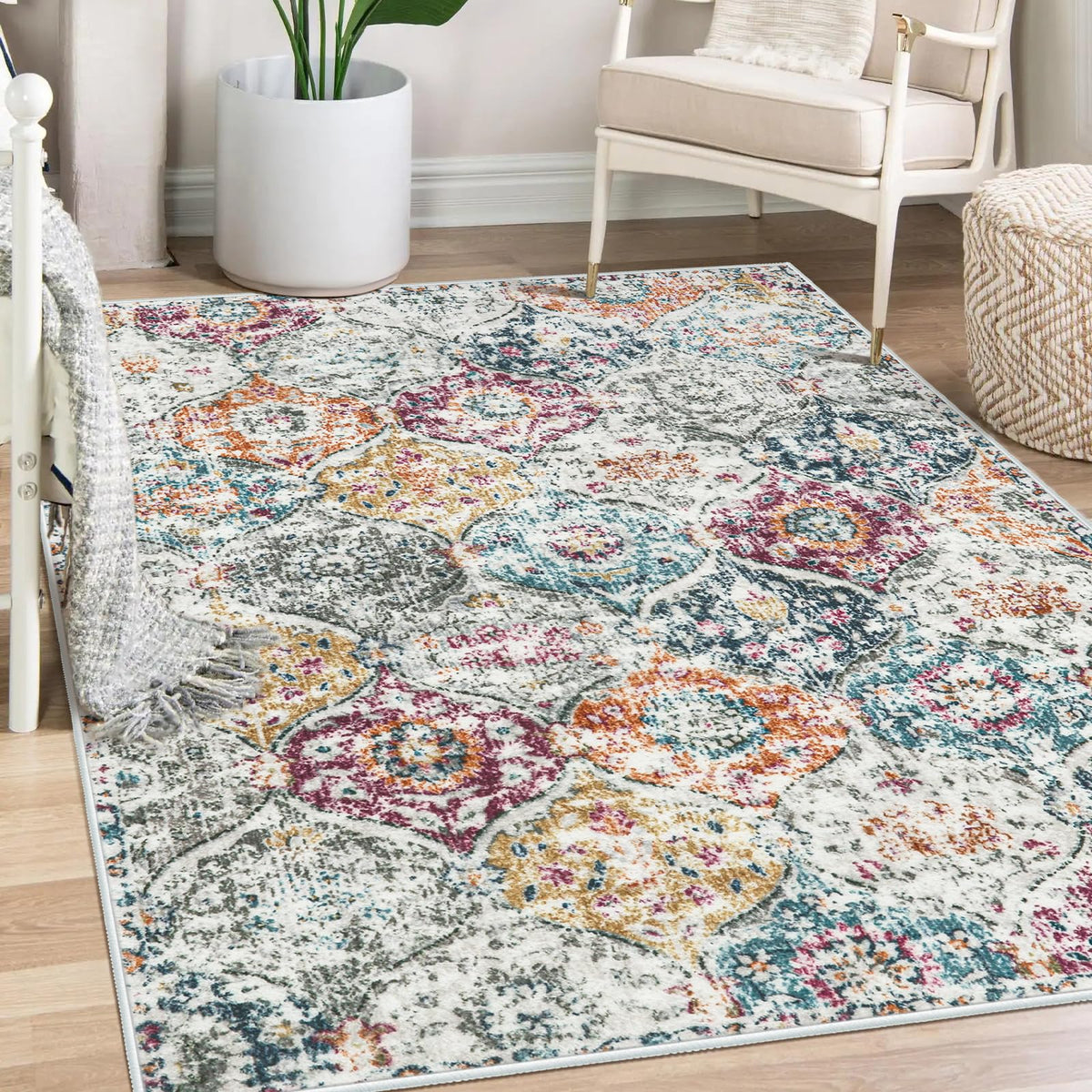 Lahome Washable Rugs for Entryway, 2x3 Kitchen Rugs Non Slip Washable