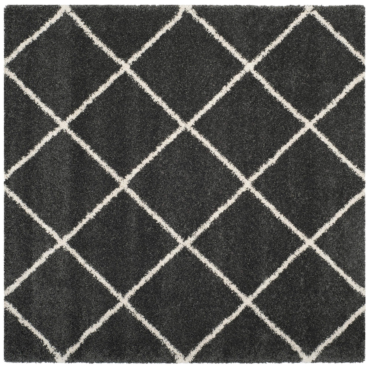 SAFAVIEH Hudson Shag Accent Rug 2'x3', Soft Distressed Grey & Ivory SGH281K