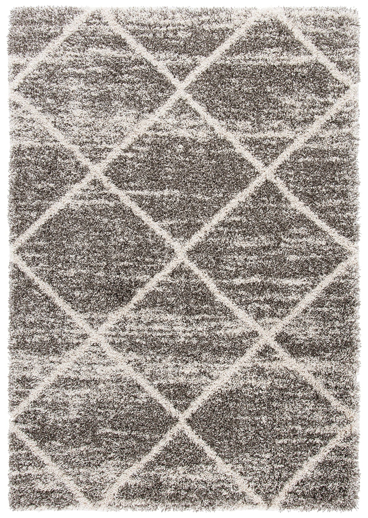 SAFAVIEH Hudson Shag Accent Rug 2'x3', Soft Distressed Grey & Ivory SGH281K