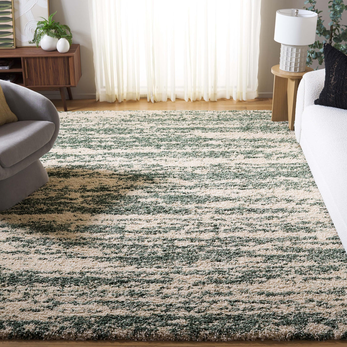 SAFAVIEH Hudson Shag Accent Rug 2x3, Ivory & Beige SGH206B
