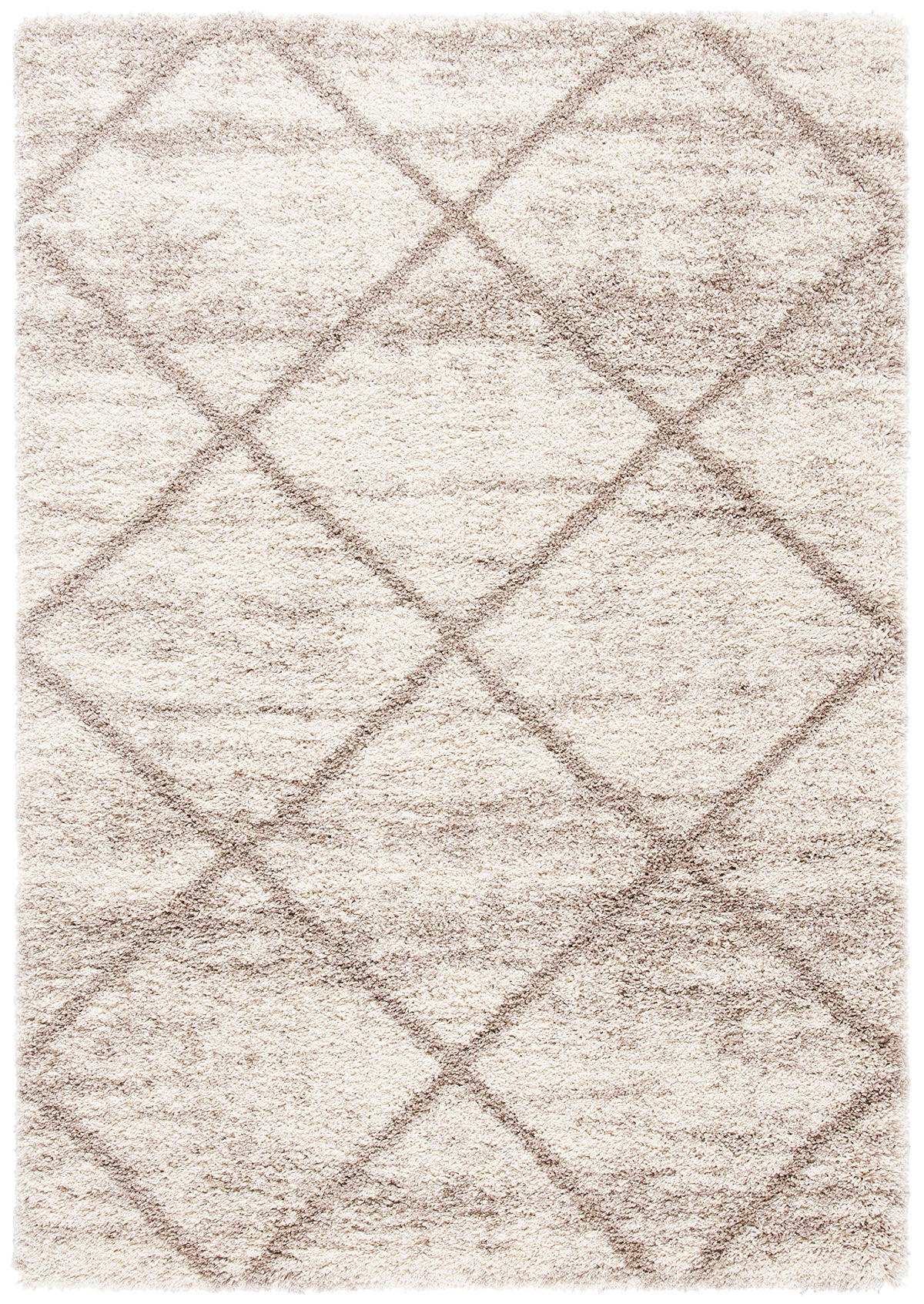 SAFAVIEH Hudson Shag Accent Rug 2'x3', Soft Distressed Grey & Ivory SGH281K