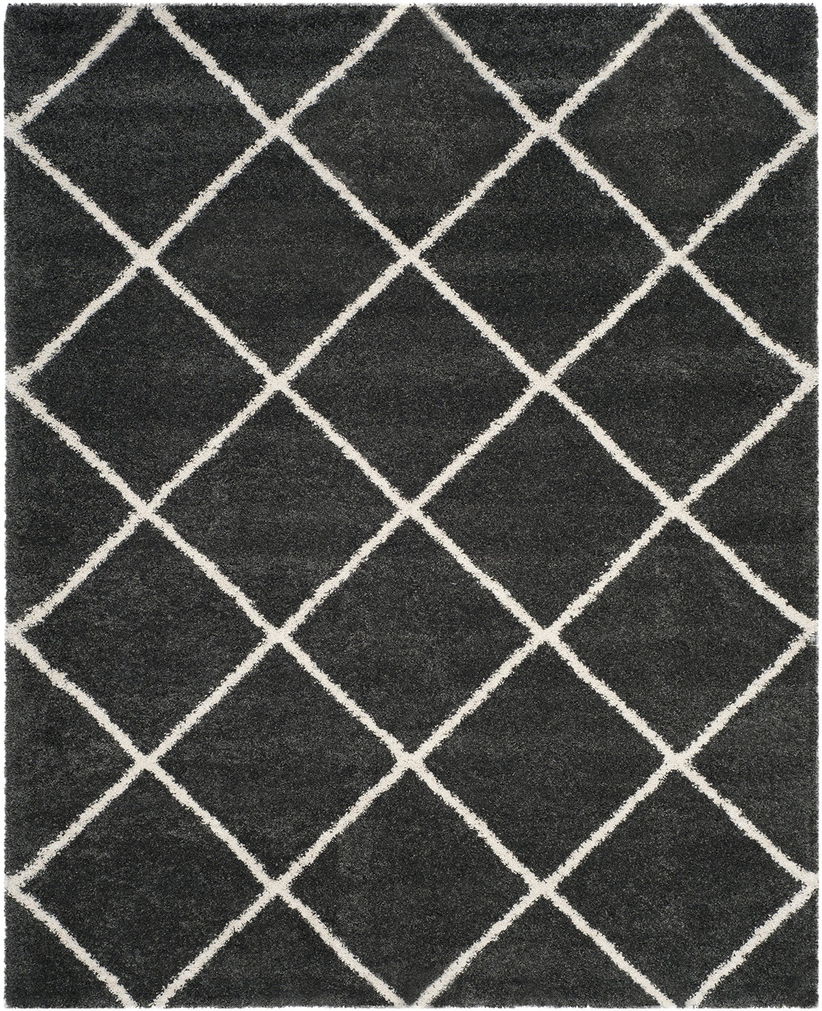 SAFAVIEH Hudson Shag Accent Rug 2'x3', Soft Distressed Grey & Ivory SGH281K