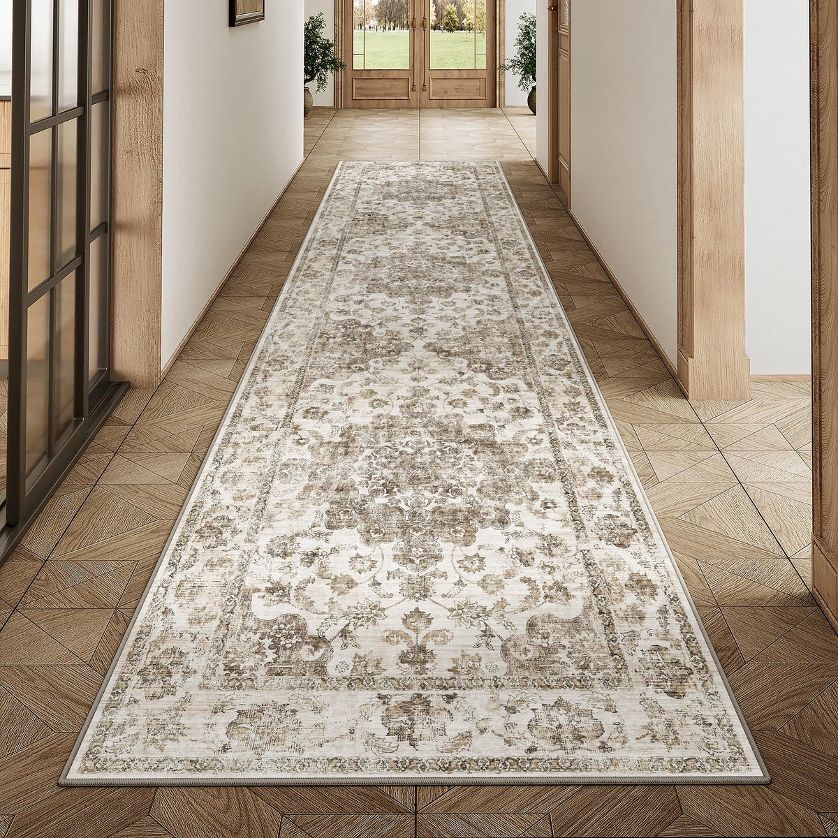 2x3 Beige Neutral Area Rug
