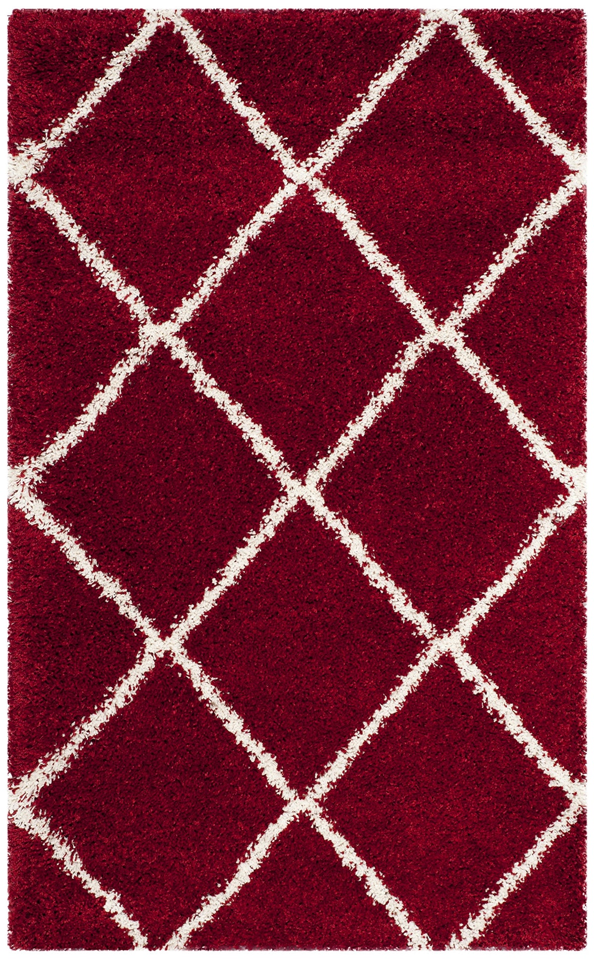 SAFAVIEH Hudson Shag Accent Rug 2'x3', Soft Distressed Grey & Ivory SGH281K